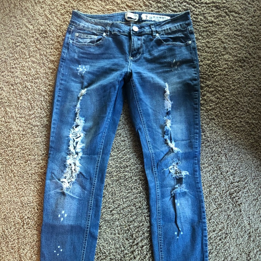 Worn look size 9 skinny jeans